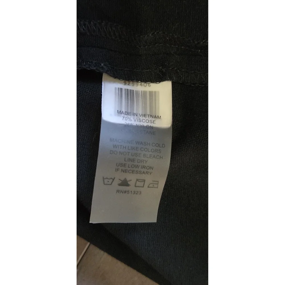 Vince Camuto Women Plus 3XL Black Lined Skirt Above Knee Elastic Waist Pull-on